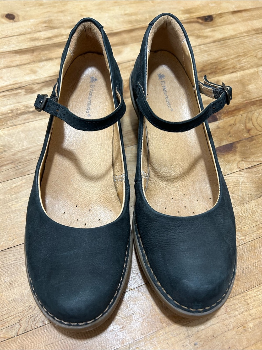 El Naturalista 5370 Aqua Mary Jane Black 39
